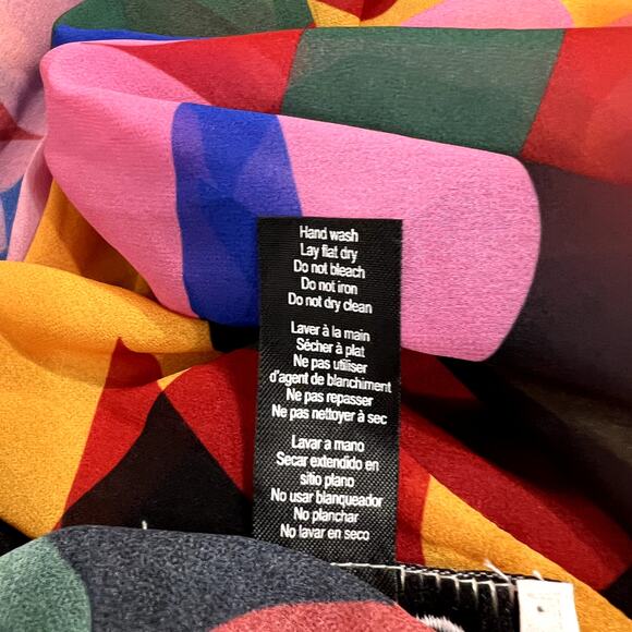 ANTHROPOLOGIE Beach Riot Shiloh Cutout Cover-Up Maxi Dress Sz Large Geo Floral - Picture 11 of 11